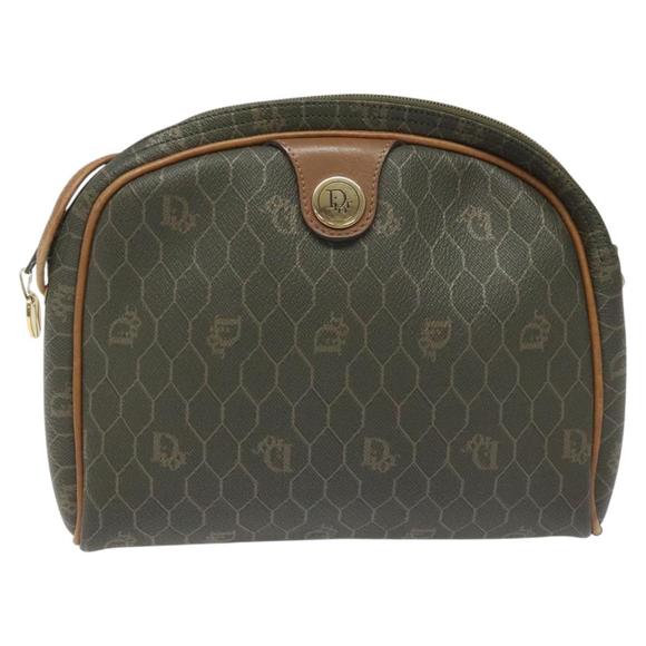 Dior Honeycomb Green Canvas shoulder - Picture 1 of 10
